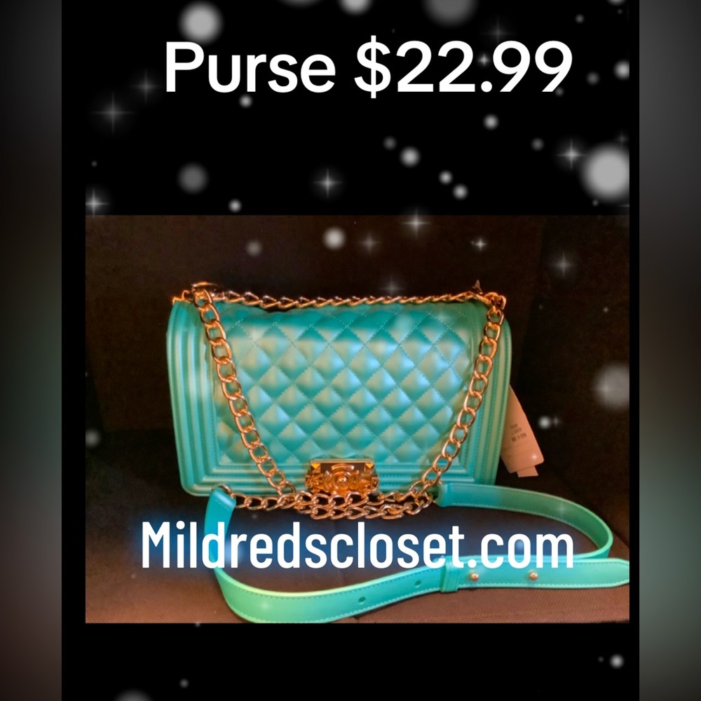 Teal Shoulder Bag Purse